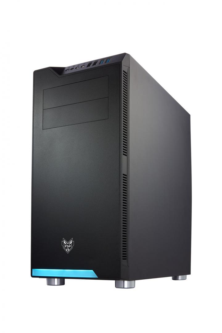 Carcasa FSP CMT240, fara sursa, Middle Tower, Black - imagine 3