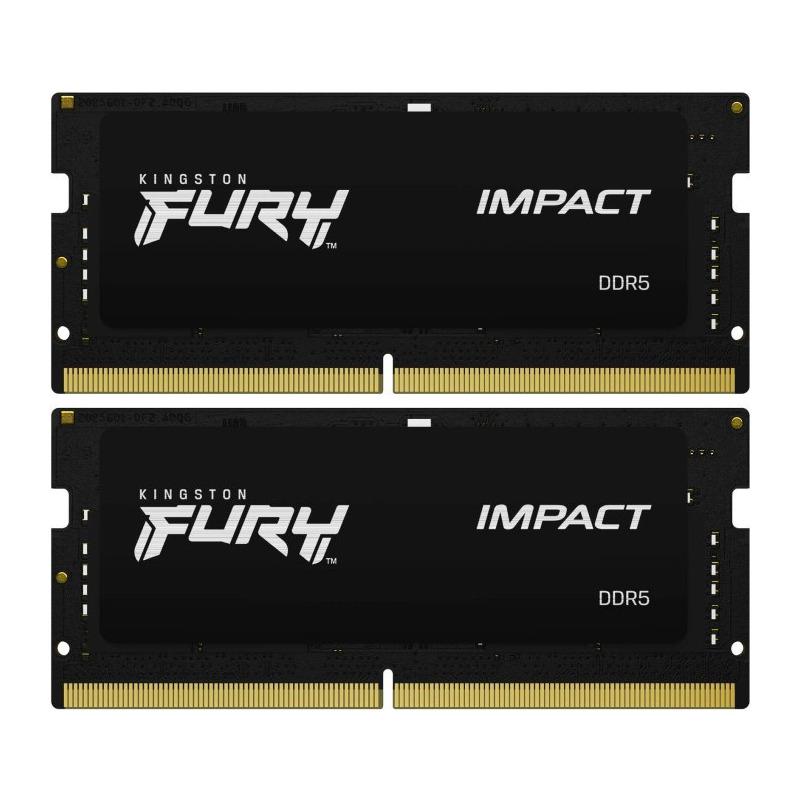 Memorie RAM Kingston Fury Impact, SODIMM, DDR5, 32GB, CL38, 4800MHz - imagine 2