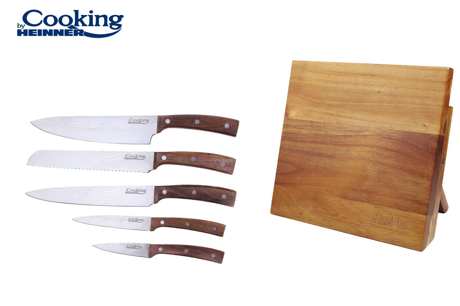 SET CUTITE BUCATARIE 6 PIESE,DAMASCUS STYLE, COOKING BY HEINNER - imagine 5
