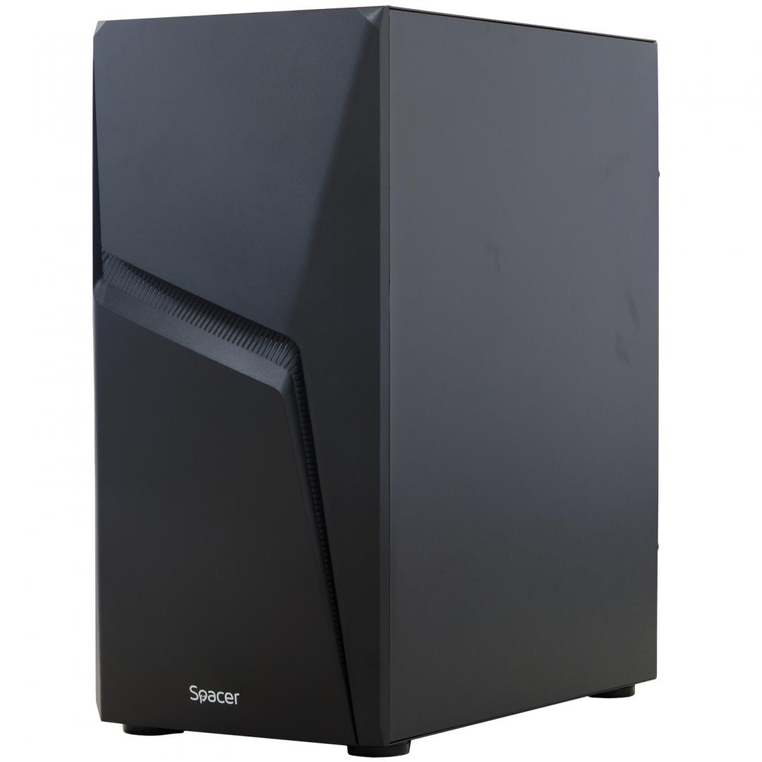 Carcasa Spacer Thunder, ATX, MidTower, Gaming, fara sursa, usa sticla - imagine 5
