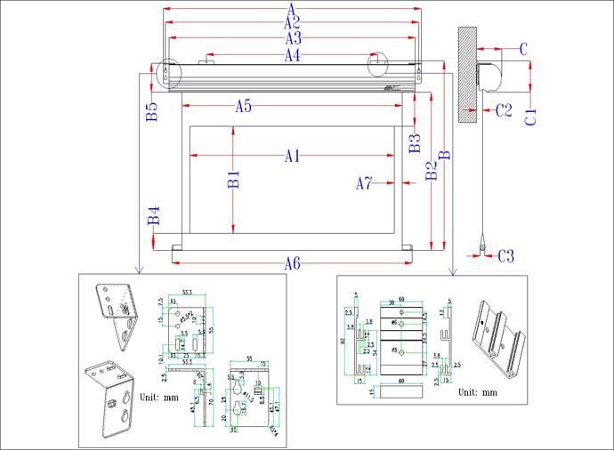 Ecran proiectie electric, perete/tavan, 299 x 168 cm, Home Cinema - imagine 7