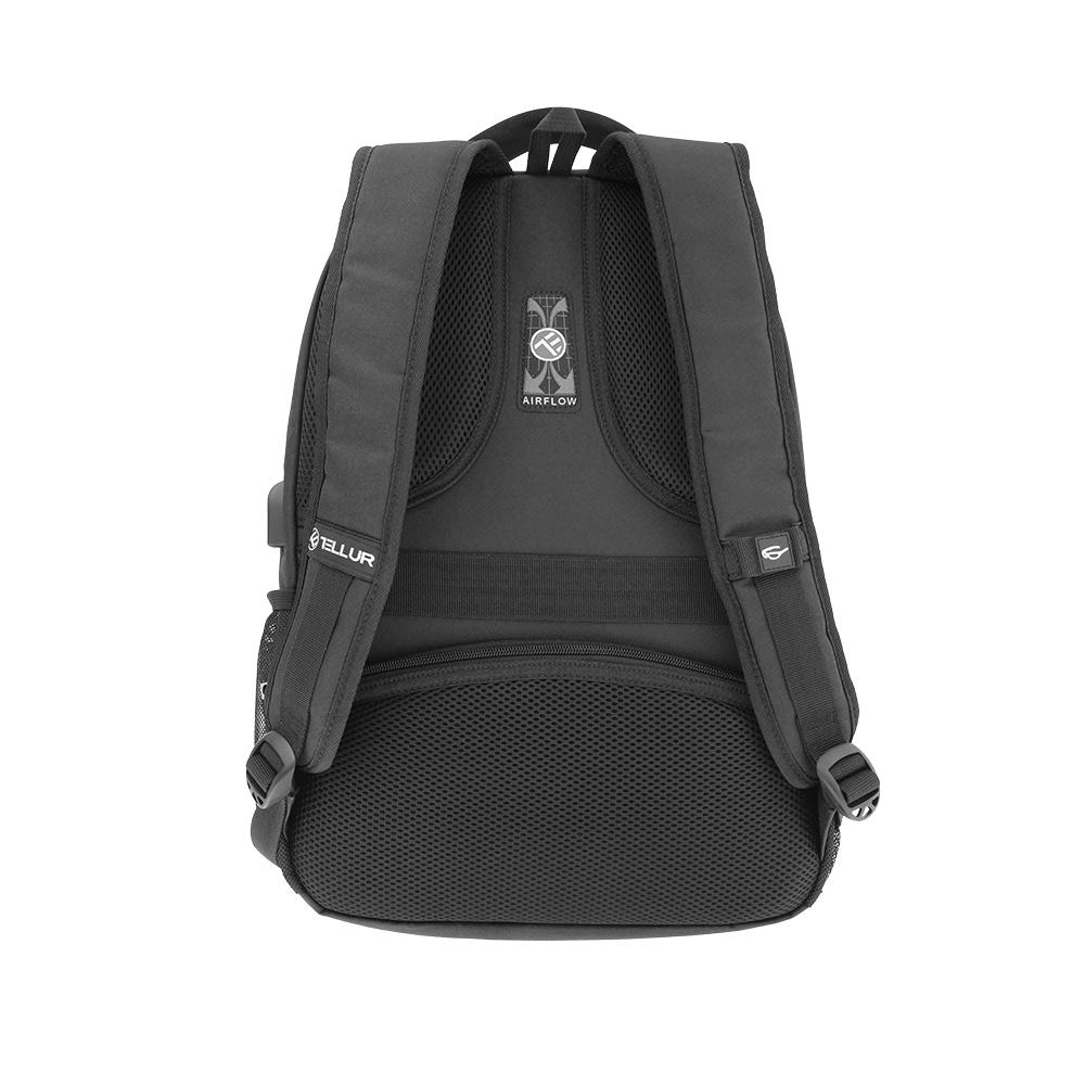 Rucsac laptop Tellur USB 15.6" Negru - imagine 3
