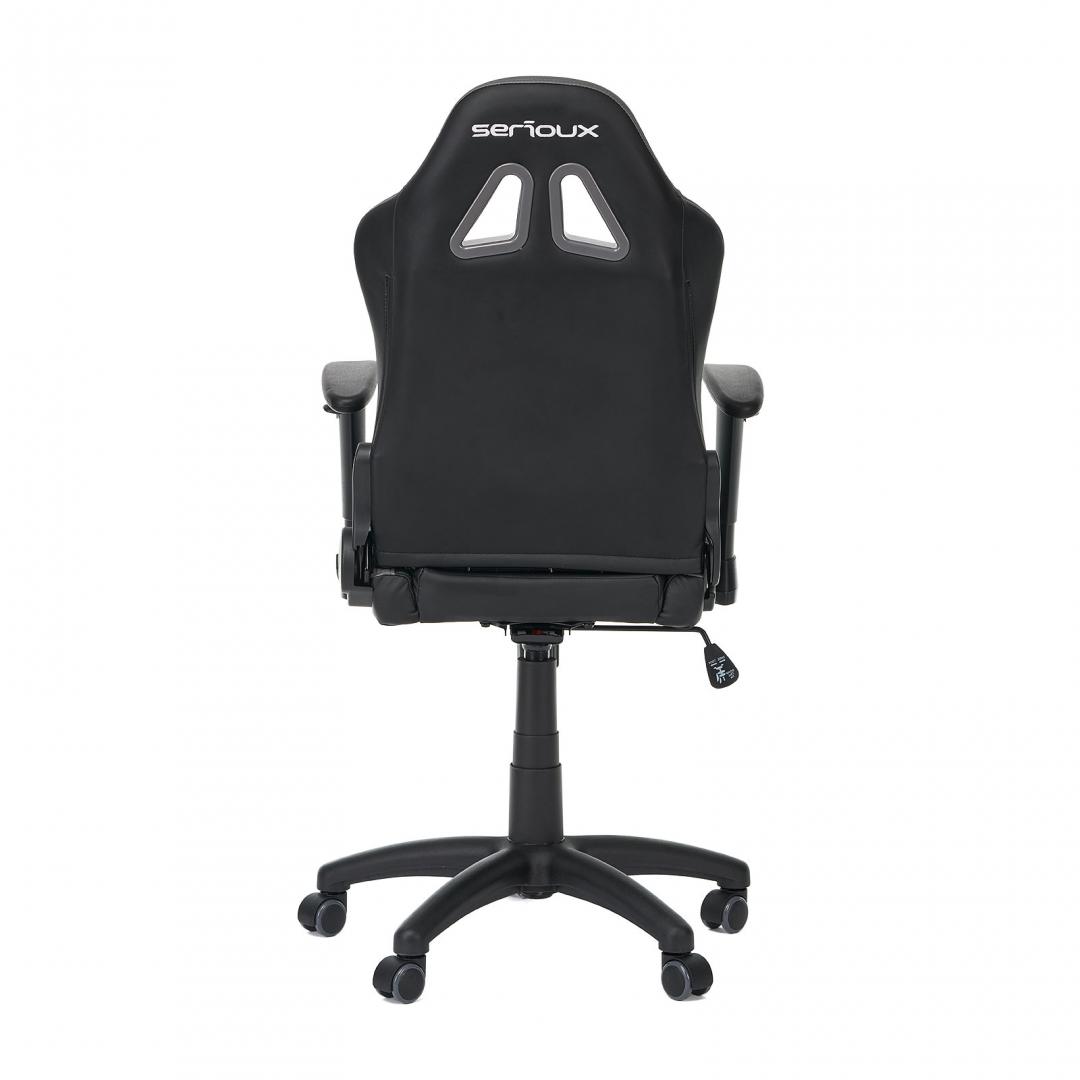 Scaun gaming X by Serioux, KIDS, ajustabil, piele sintetica, piston - imagine 2