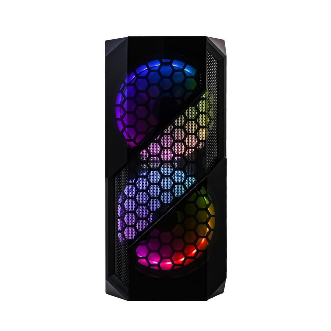 Carcasa Inaza Prism neagra, SECC Steel ATX Mid Tower, fara - imagine 3