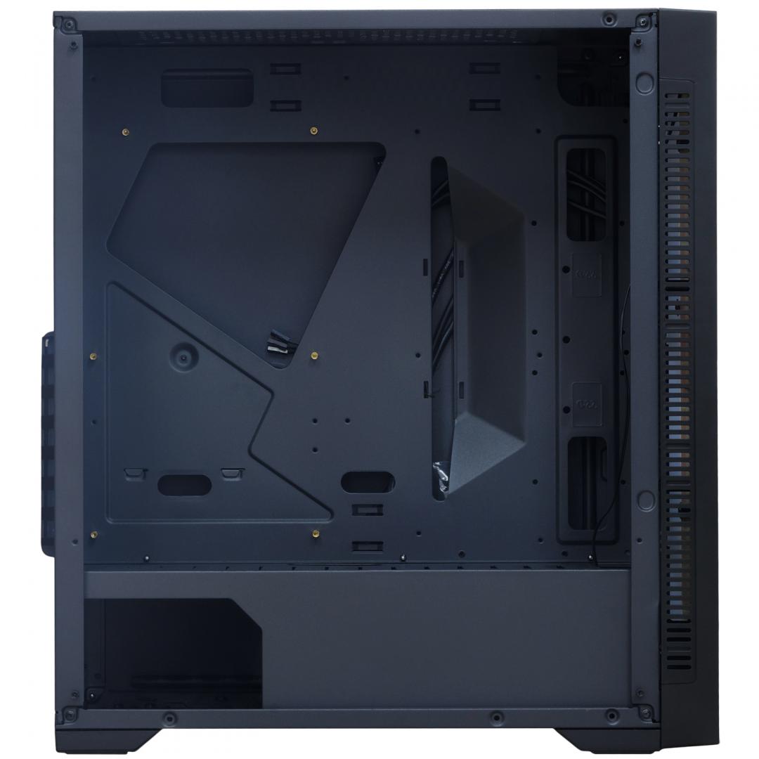 Carcasa Spacer Strike, ATX, MidTower, Gaming, fara sursa, sticla securizata, - imagine 4