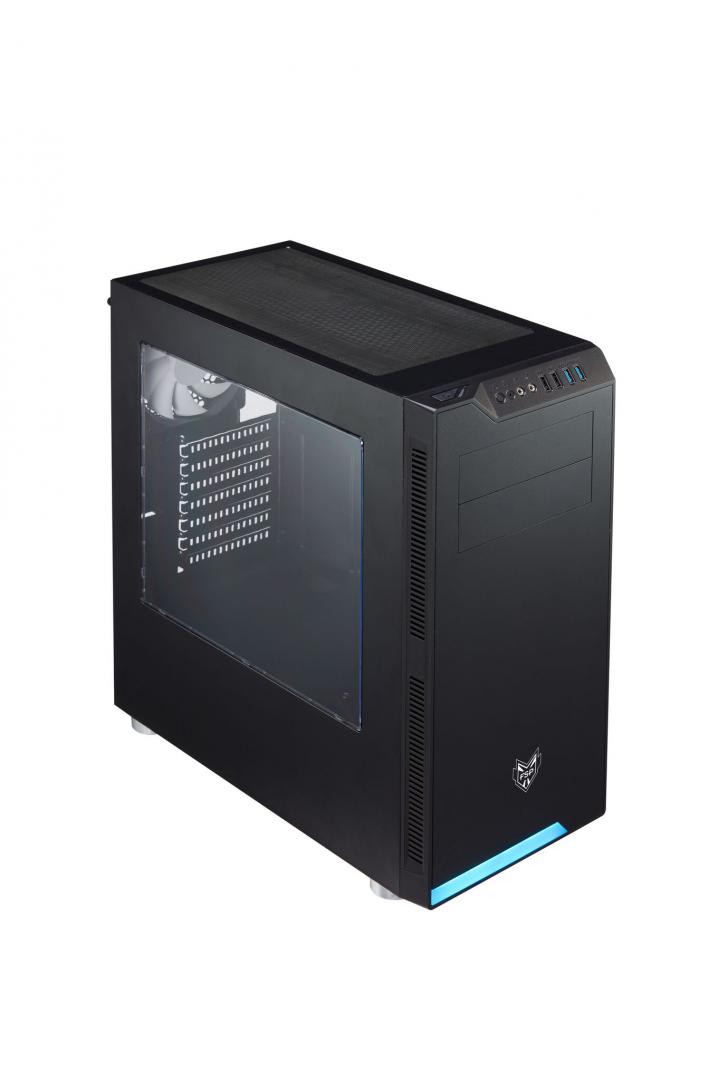 Carcasa FSP CMT240, fara sursa, Middle Tower, Black - imagine 4