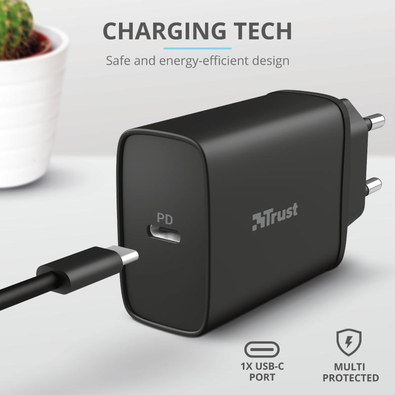 Incarcator rapid pentru perete Qmax 18W Ultra-Fast USB-C Wall Charger - imagine 7