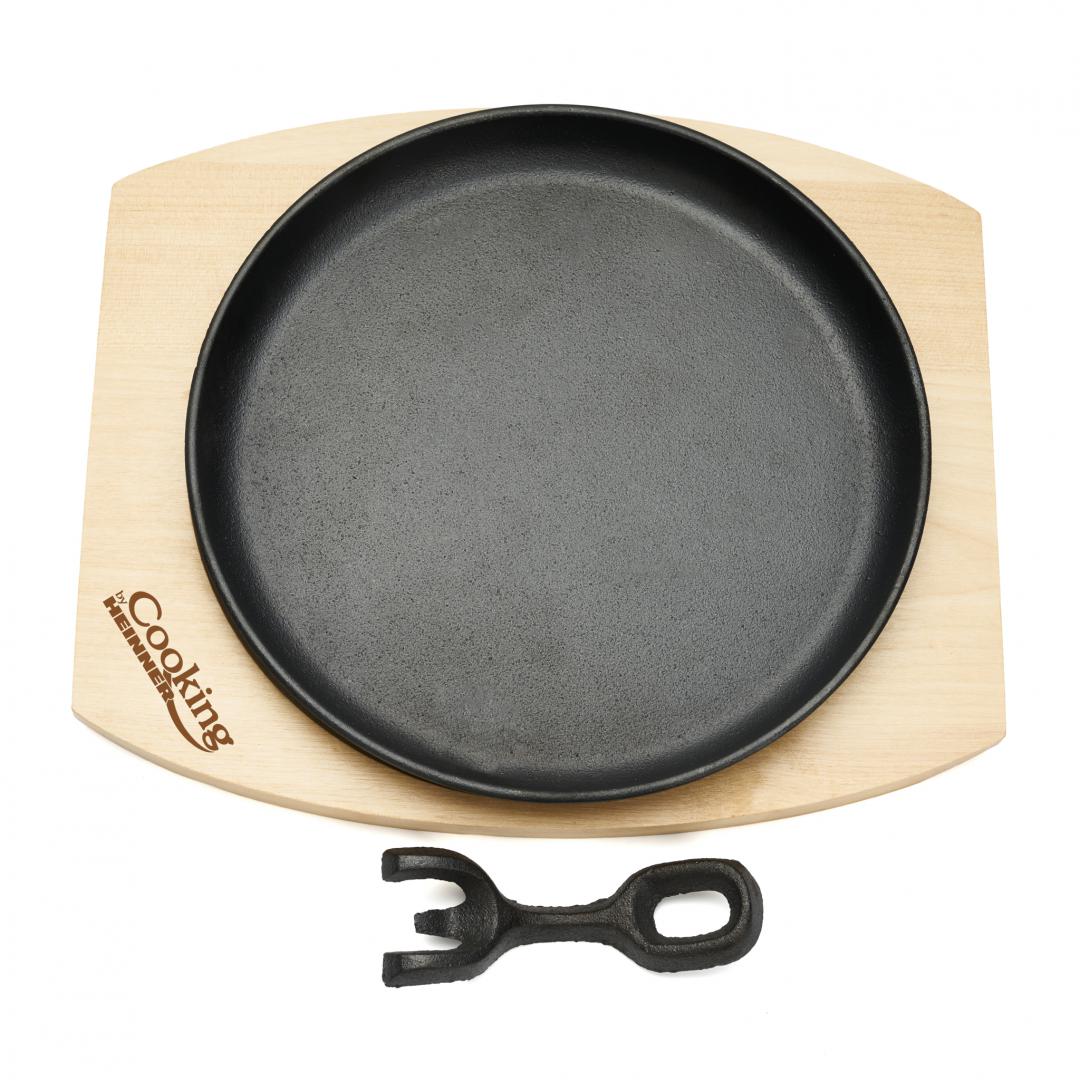 PLATOU SERVIRE ROTUND , 22 CM , FONTA PURA, CU - imagine 3