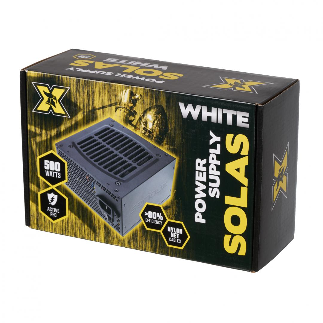 Sursa de alimentare SERIOUS Solas White, 120mm, 80 Plus, 500W - imagine 3