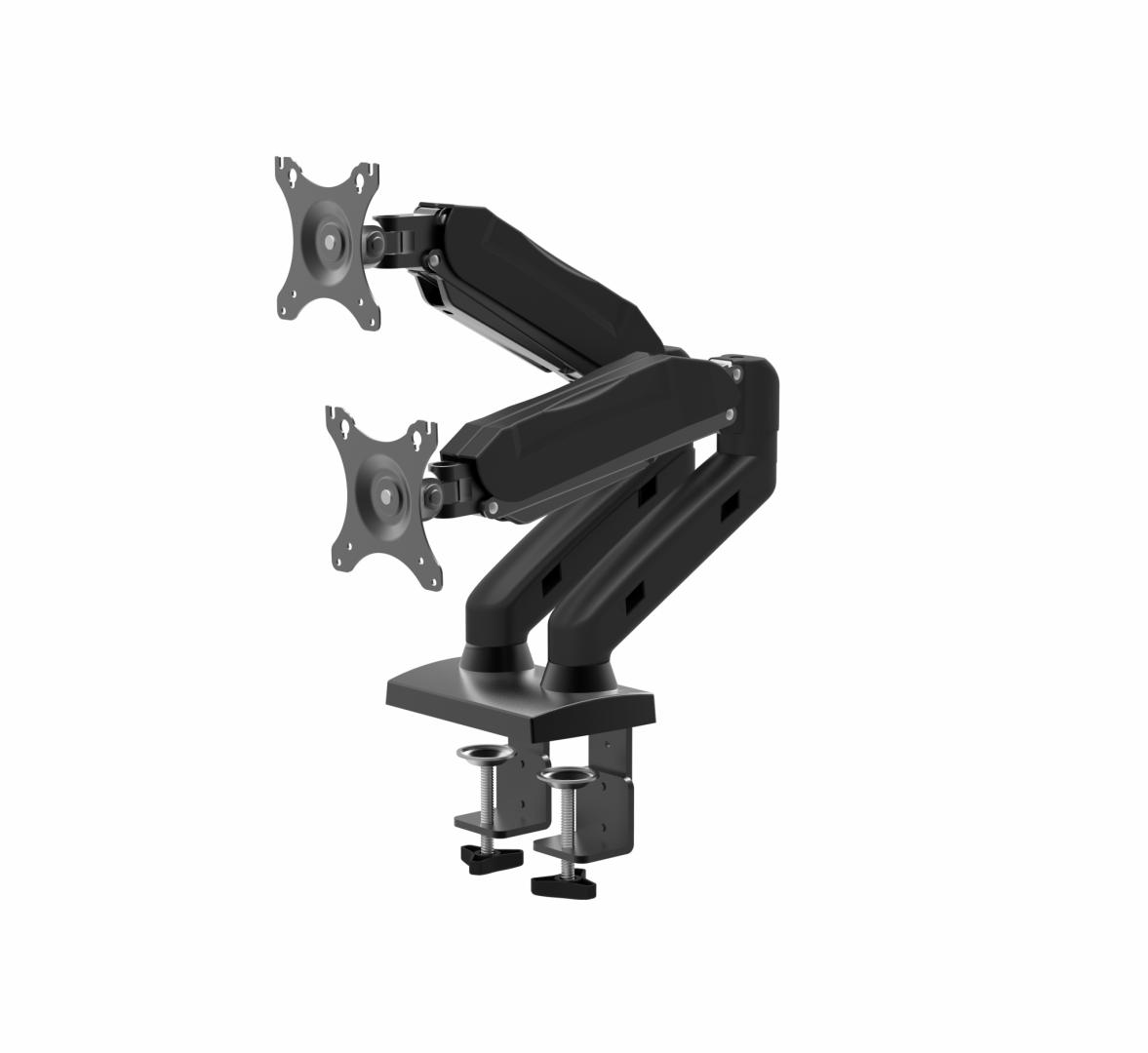 Suport dublu monitor Serioux, MM902, arc cu gaz, tilt - imagine 6