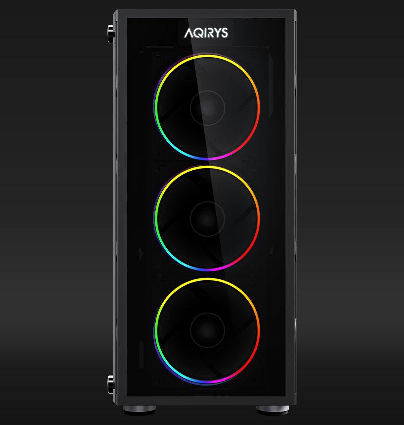 Carcasa Aqirys Antares Midi Tower Black RGB - imagine 3