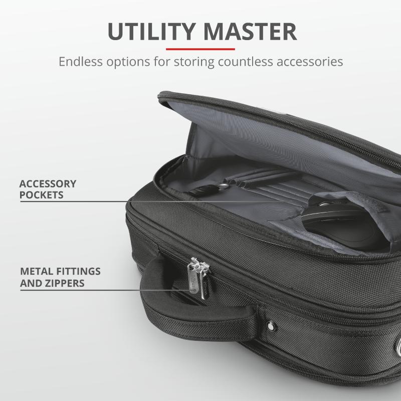 Geanta Trust Sydney Carry Bag for 16" laptops - black - imagine 6