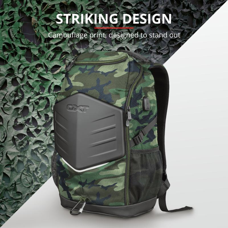 Rucsac Trust GXT 1255 Outlaw Gaming Backpack 15.6" Camo - imagine 8