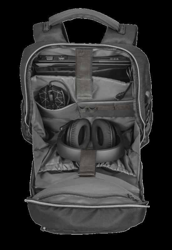 Rucsac Trust GXT 1255 Outlaw Gaming Backpack 15.6" Black - imagine 8