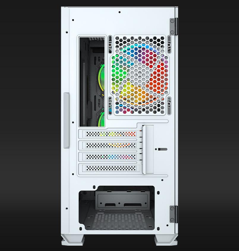 Carcasa Aqirys Wezen Midi Tower White RGB - imagine 7