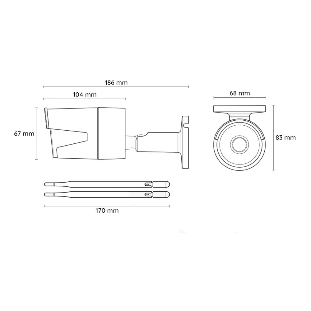 CAMERA SUPRAVEGHERE BULLET 5MP 4MM - imagine 3