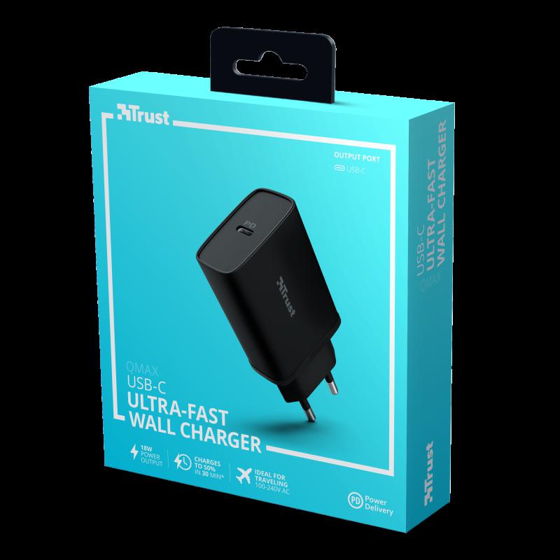Incarcator rapid pentru perete Qmax 18W Ultra-Fast USB-C Wall Charger - imagine 8