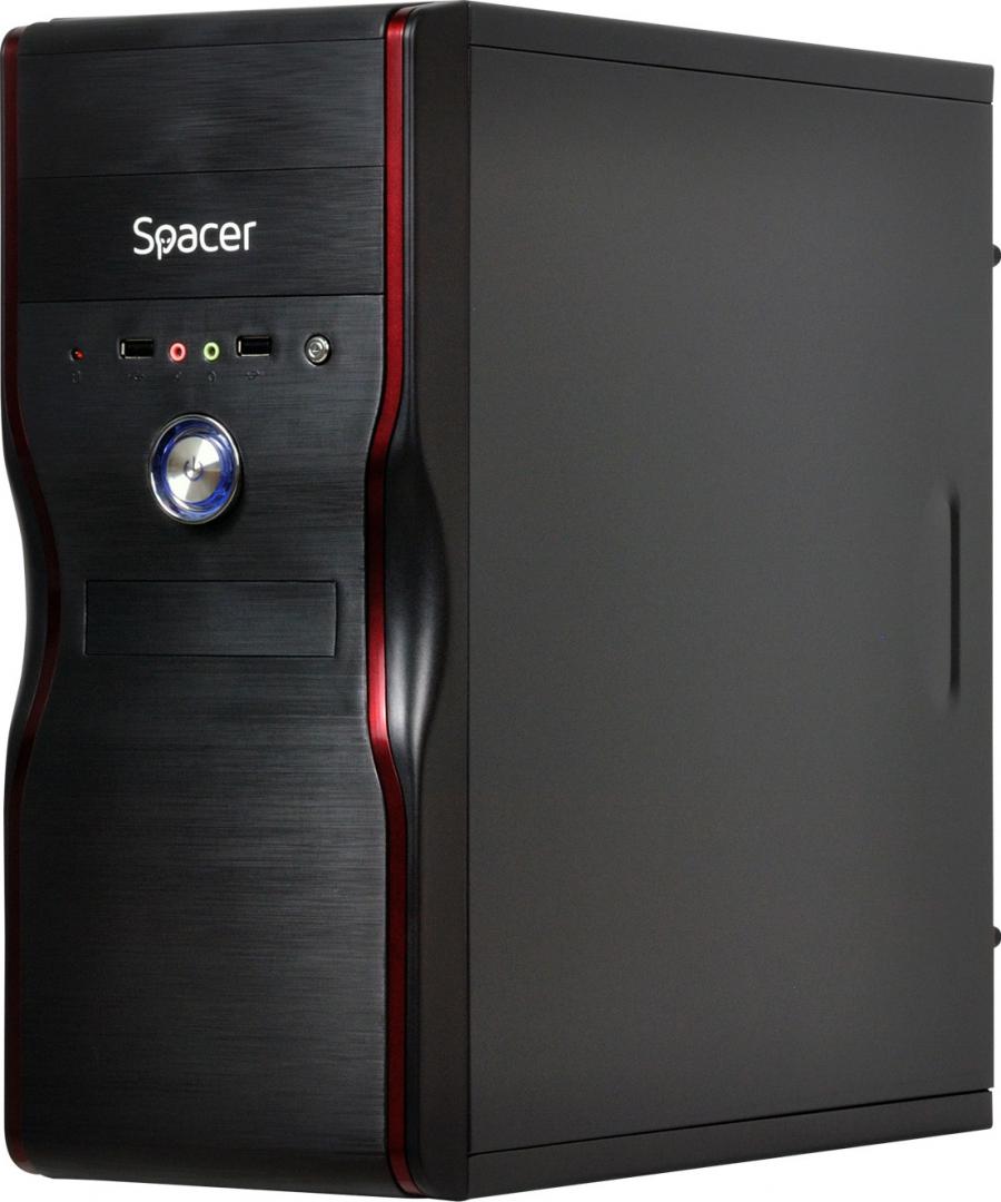 Carcasa Spacer Mercury, ATX, MidTower, Gaming, sursa 450 (230W for - imagine 5