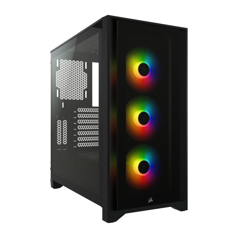 Carcasa Corsair 4000X AIRFLOW Tempered Glass Mid-Tower ATX Case, fara - imagine 3
