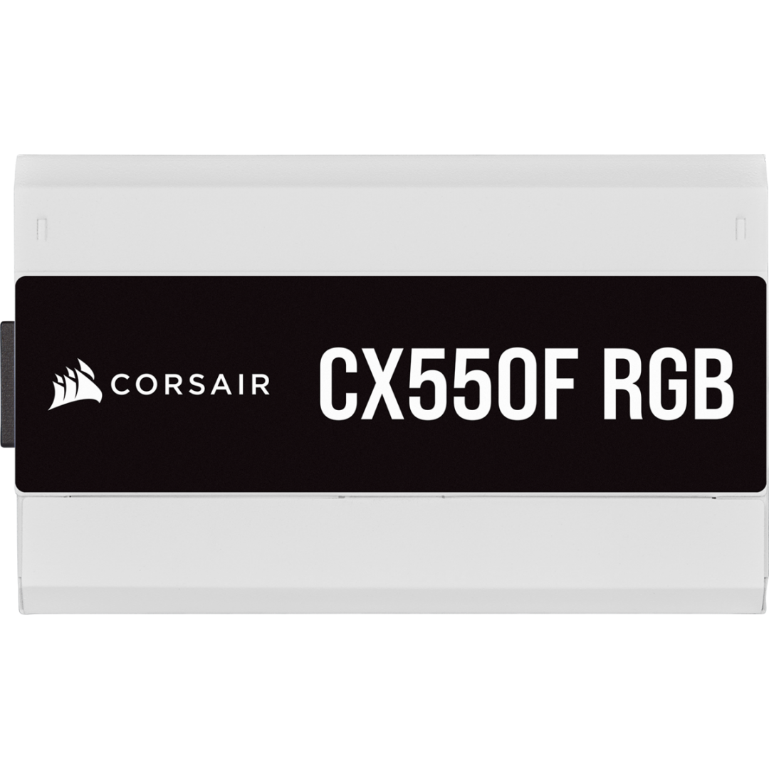 Sursa Corsair CX550F RGB White 80+ Bronze, 550W - imagine 3