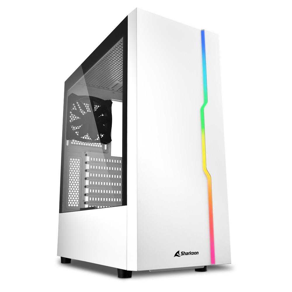 Carcasa Sharkoon RGB SLIDER ATX, fara sursa, white - imagine 3