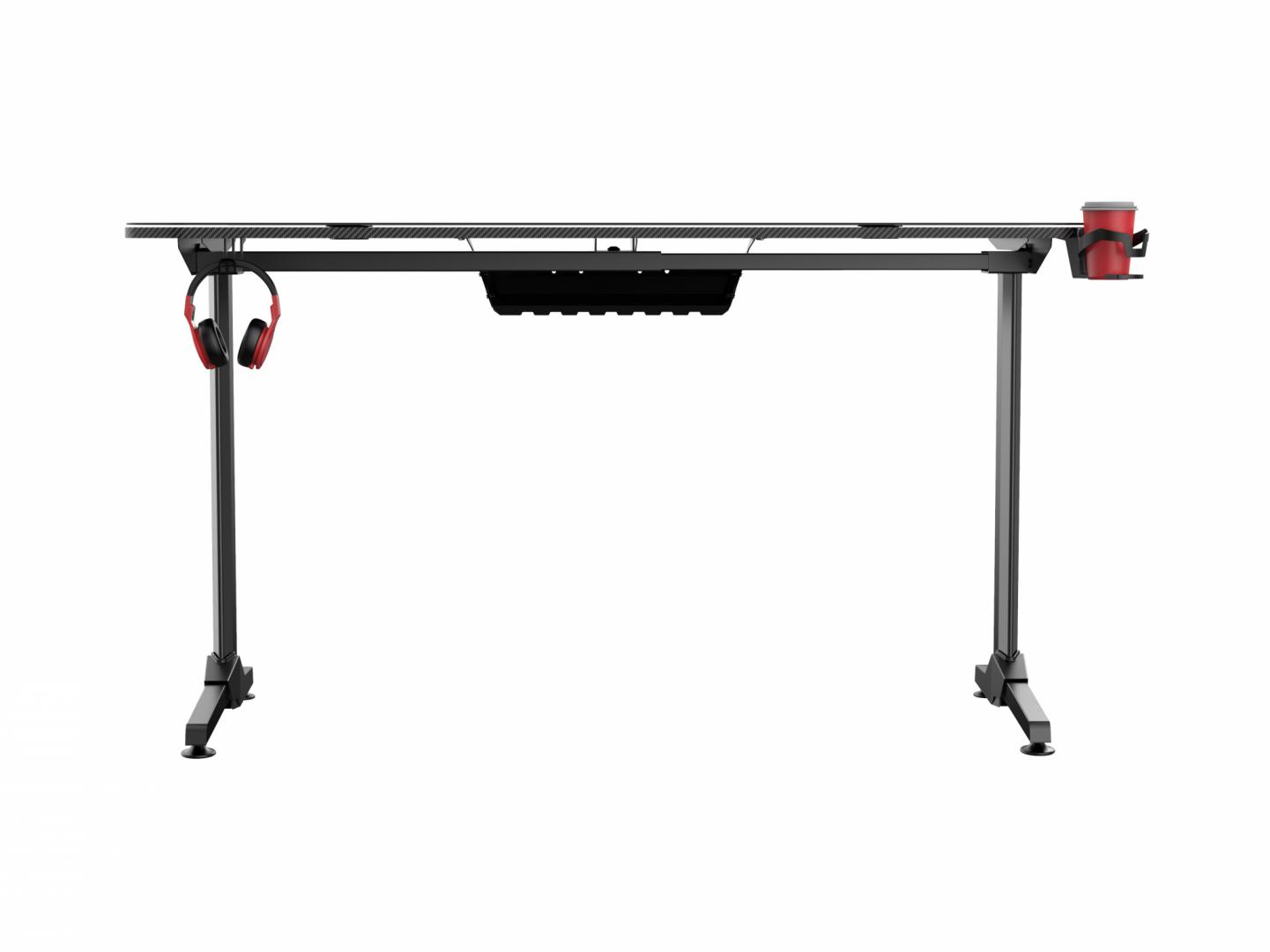 Birou gaming Serioux Radiance, material otel carbon laminat, grosime - imagine 4