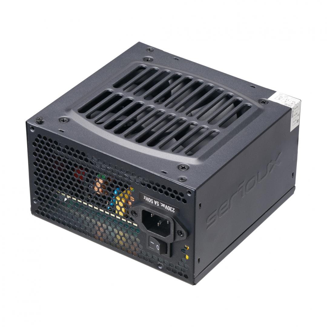 Sursa ATX Serioux, Solas White, PFC Activ, cabluri mansetate, 600W - imagine 4
