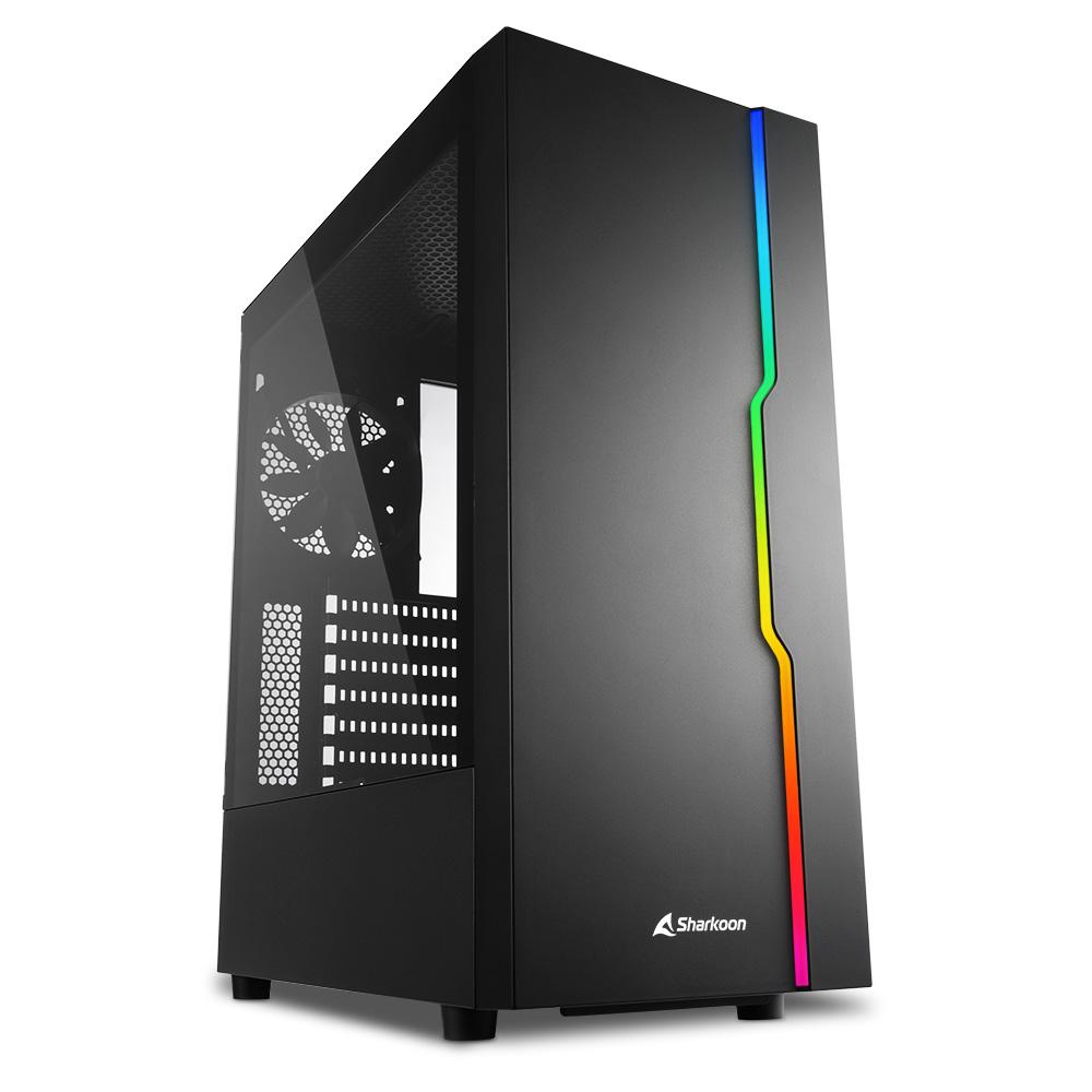 Carcasa Sharkoon RGB SLIDER, ATX, fara sursa, black - imagine 4