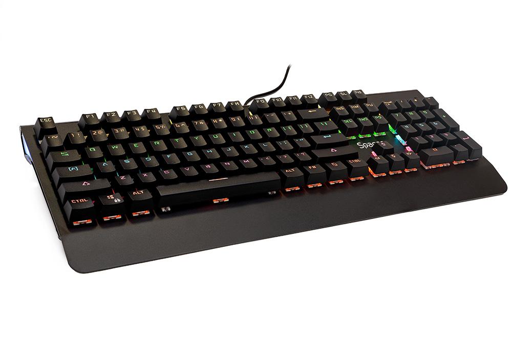 Tastatura Spacer SPKB-MK-01 cu fir, USB, switch-uri mecanice albastre, 50 - imagine 4