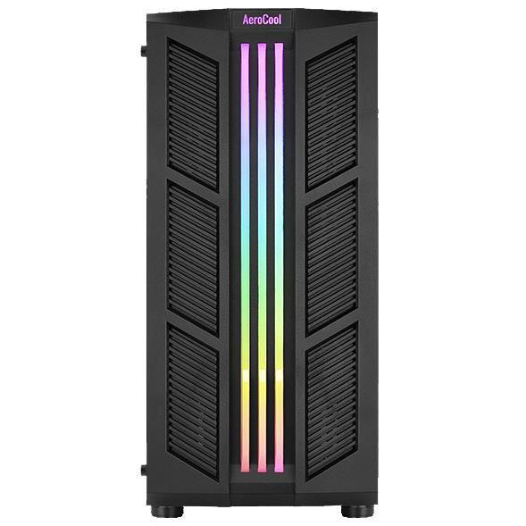 Carcasa Aerocool Prime ARGB, Mid-Tower, fara sursa, ATX, Black - imagine 3