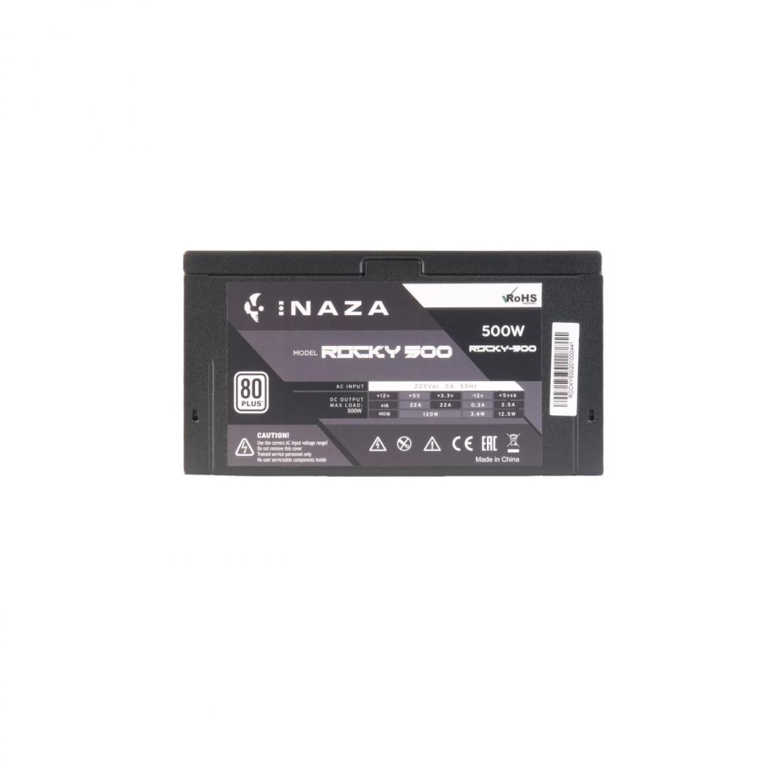 Sursa Inaza Rocky 500W, 80 PLUS, eficienta aproximativ 80%, single - imagine 3