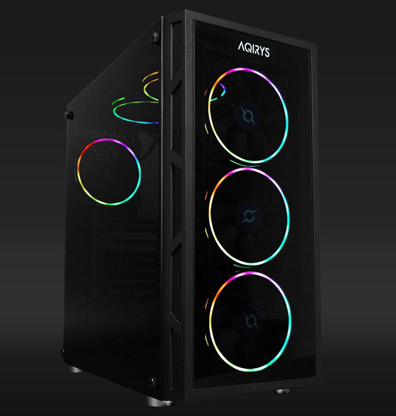 Carcasa Aqirys Antares Midi Tower Black RGB - imagine 11