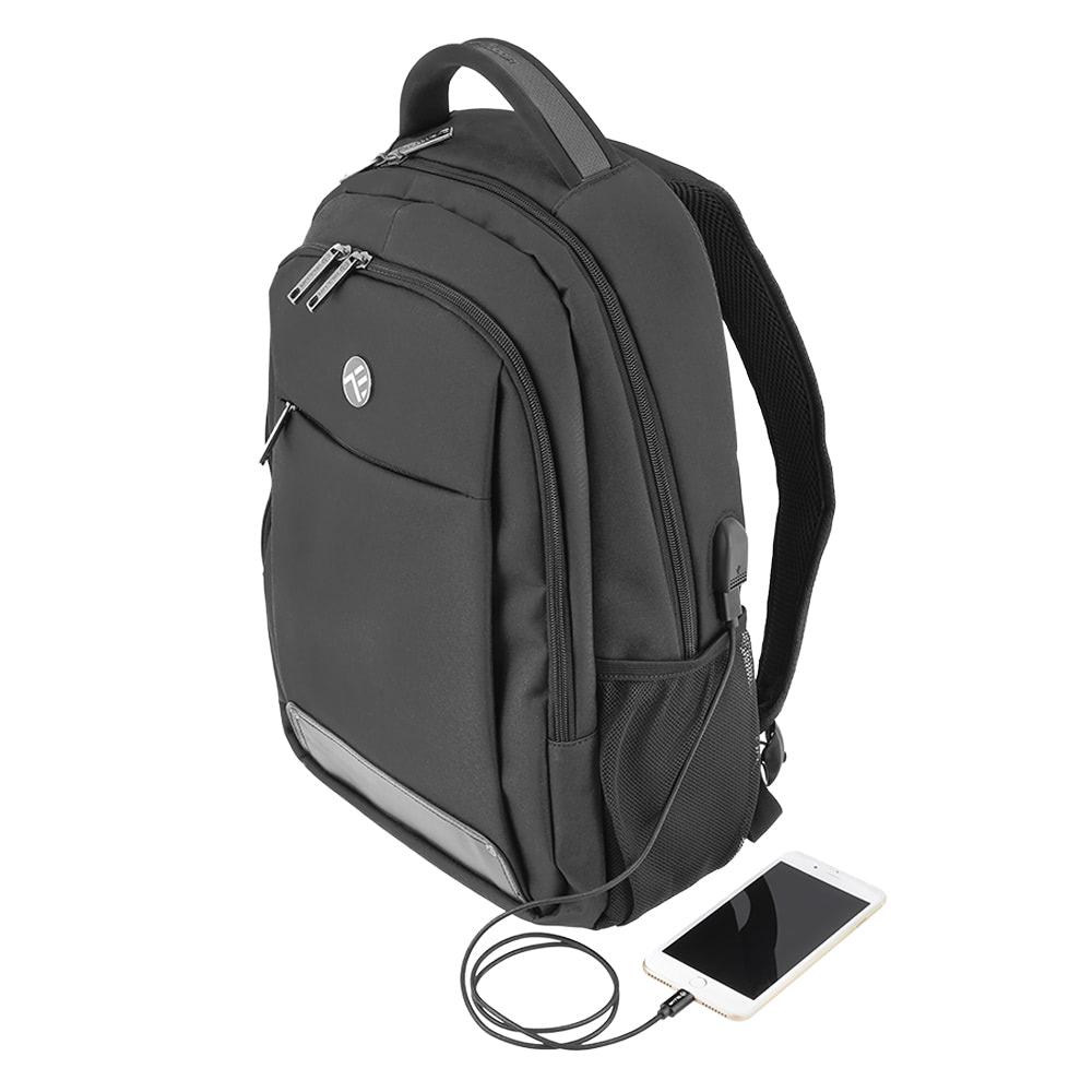 Rucsac laptop Tellur USB 15.6" Negru - imagine 4