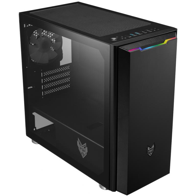 Carcasa FSP CST 311, Mini Tower, mATX, fara sursa, black - imagine 3
