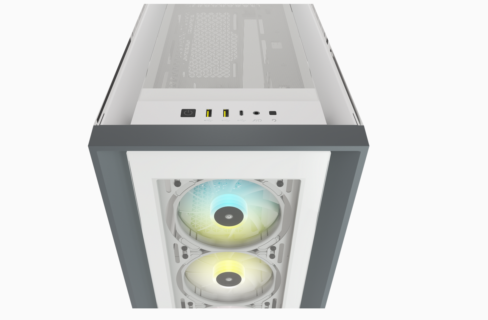 Carcasa Corsair iCUE 5000X RGB Tempered Glass Mid-Tower ATX PC - imagine 6