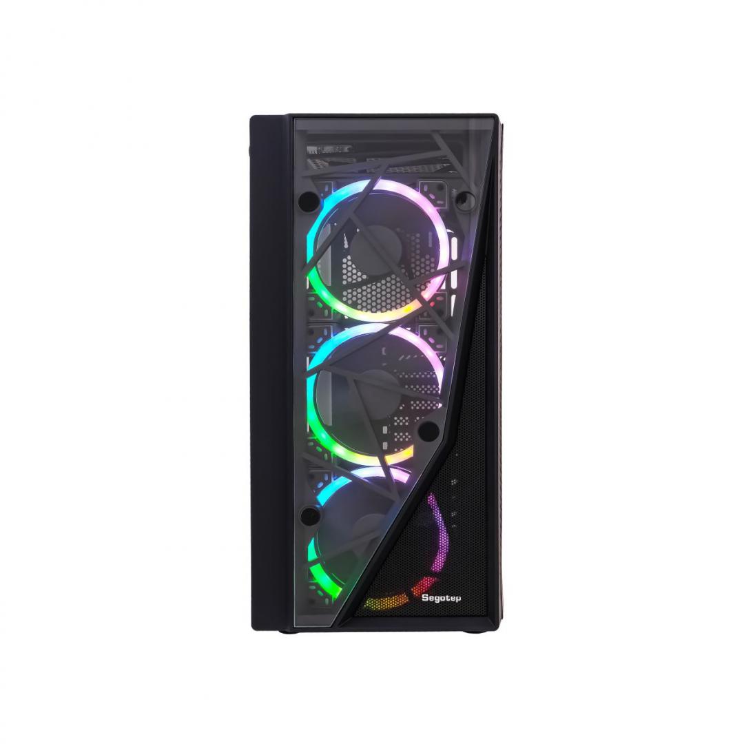 Carcasa Segotep Prime XL V2 neagra, SPCC Steel ATX Mid - imagine 3