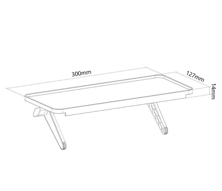 The Neomounts by Newstar AWL28-220BL1 is an universal multimedia shelf - imagine 2