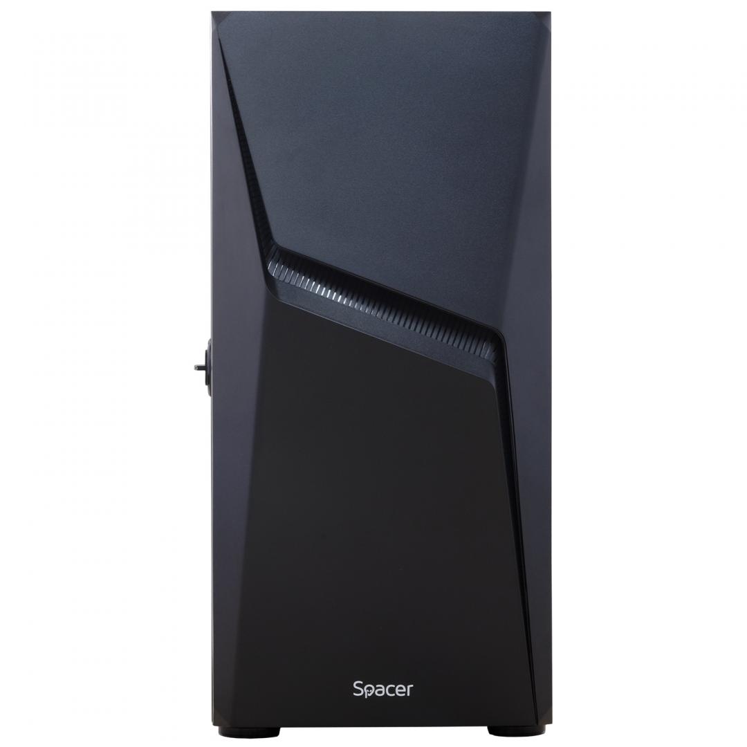 Carcasa Spacer Thunder, ATX, MidTower, Gaming, fara sursa, usa sticla - imagine 4