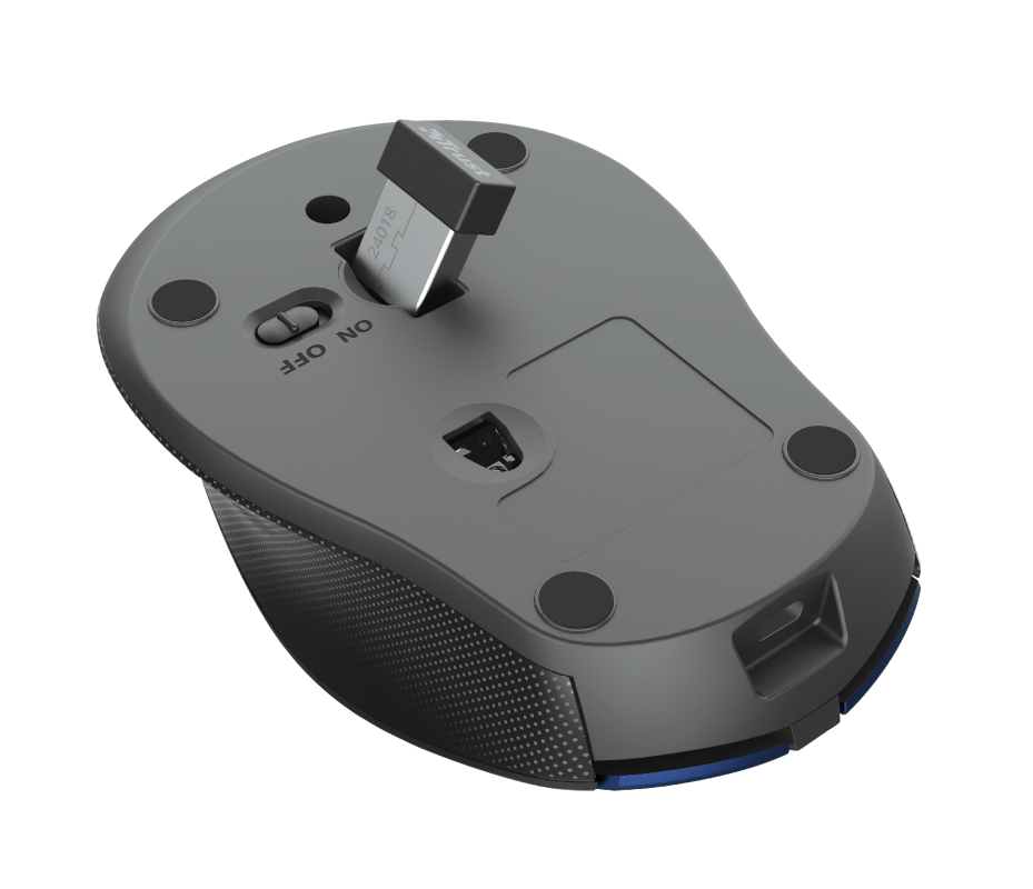 Mouse Trust Zaya, Wireless, Blue - imagine 4