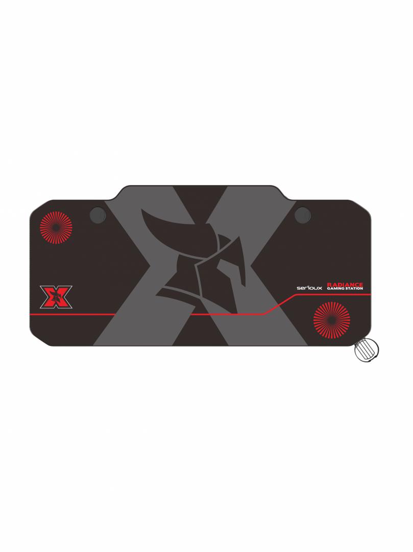 Birou gaming Serioux Radiance, material otel carbon laminat, grosime - imagine 3