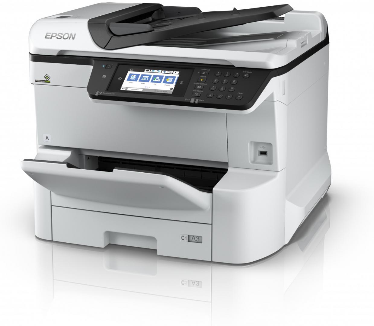 Multifunctional inkjet color Epson WorkForce Pro WF-C8610DWF, dimensiune A3 (Printare, - imagine 3