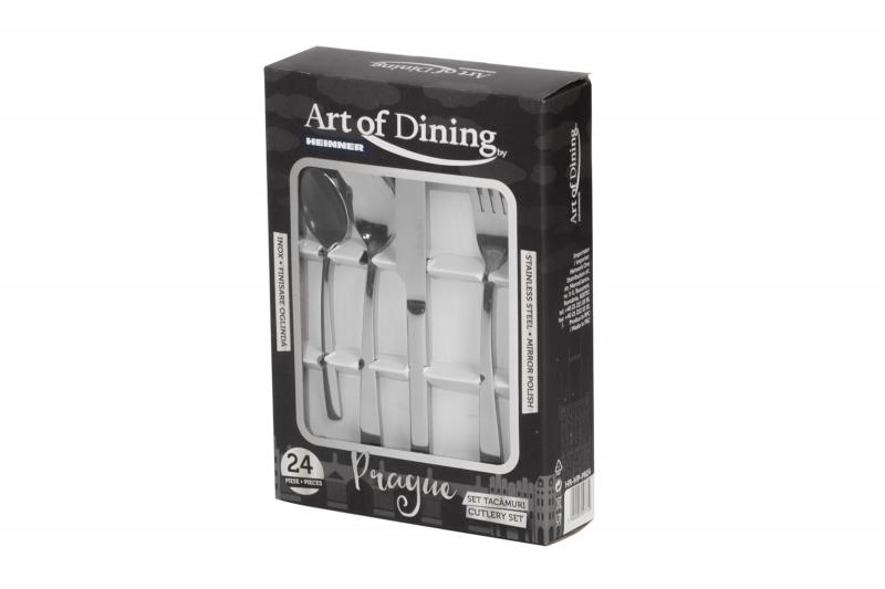 SET TACAMURI INOX 24 PIESE PRAGUE, ART OF DINING - imagine 4