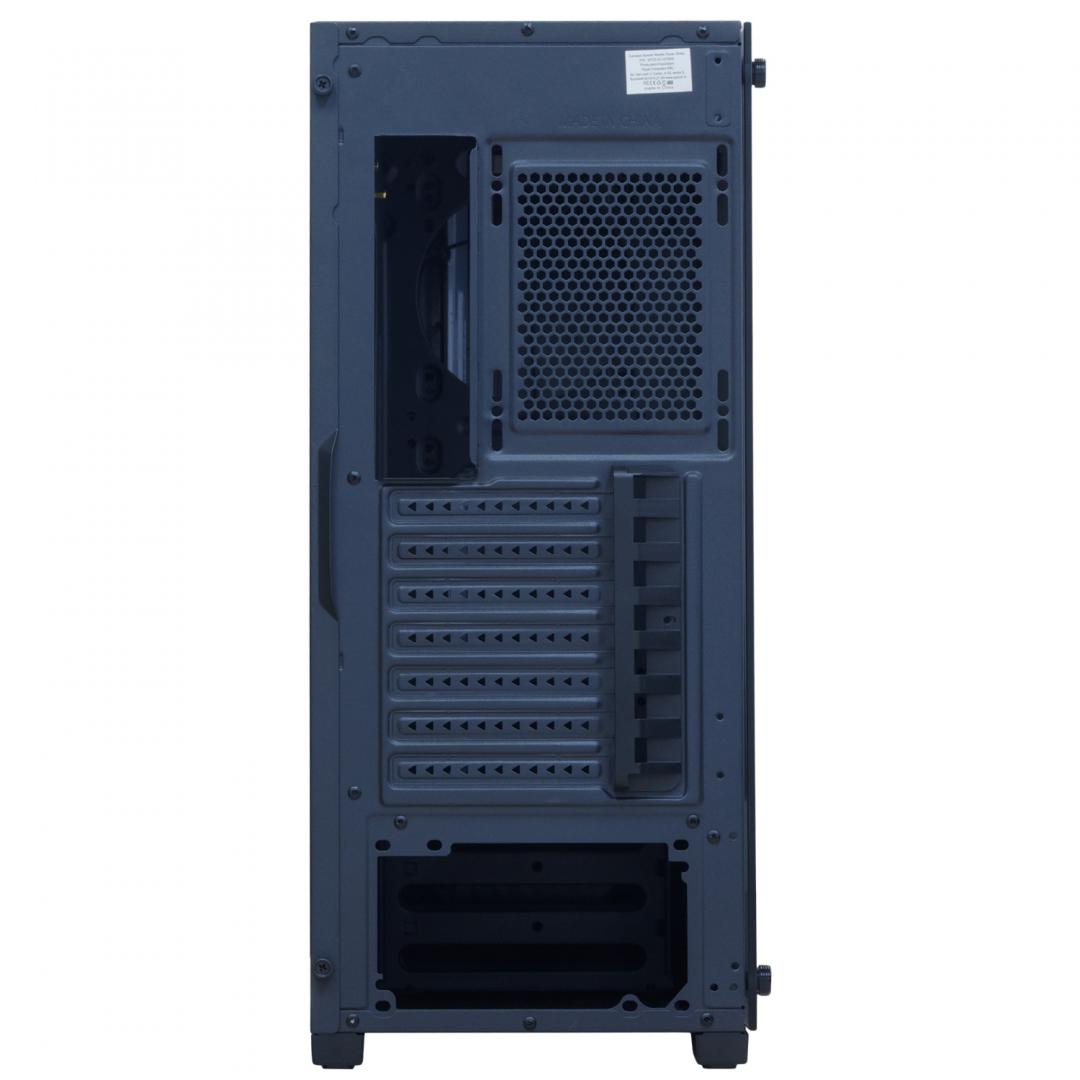 Carcasa Spacer Strike, ATX, MidTower, Gaming, fara sursa, sticla securizata, - imagine 6
