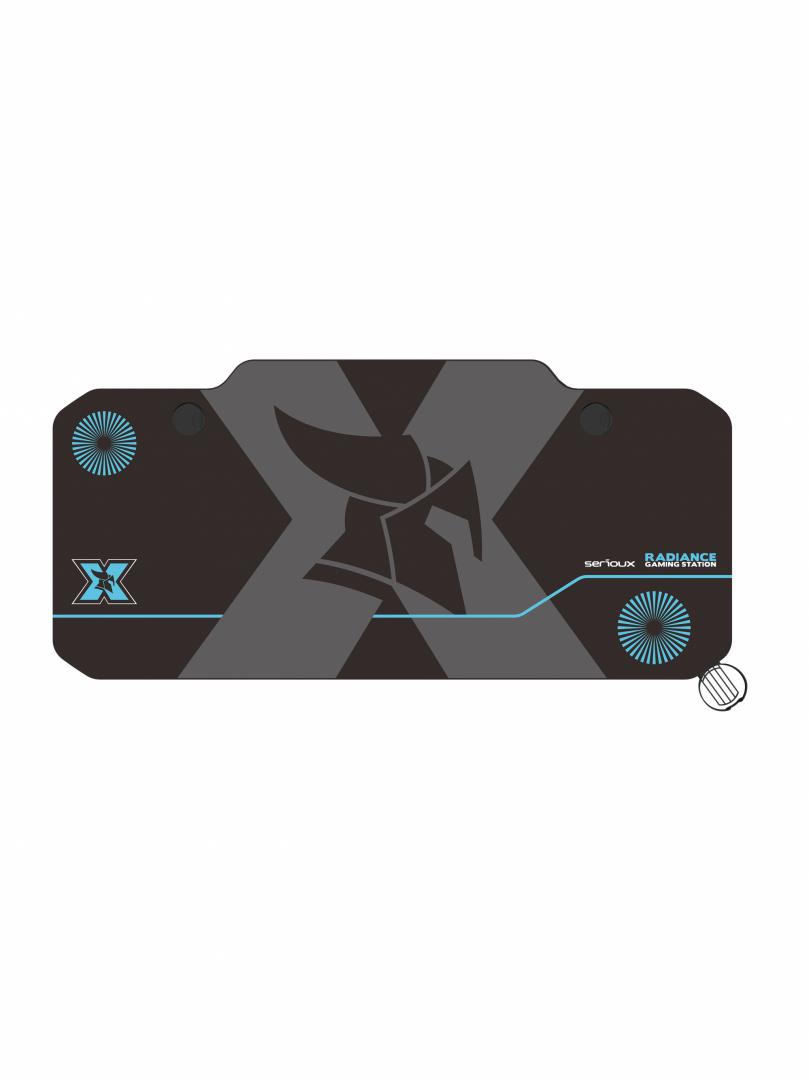 Birou gaming Serioux Radiance, material otel carbon laminat, grosime - imagine 4